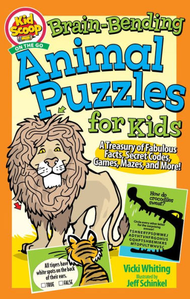 Brain-Bending Animal Puzzles For Kids: A Treasury Of Fabulous Facts, Secret Codes, Games, Mazes, And More! (Happy Fox Books) For Kids Age 5-10 - Activity Book With Word Search, Brain Teasers, And More