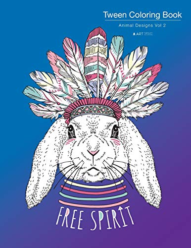 Tween Coloring Book: Animal Designs Vol 2: Colouring Book For Teenagers, Young Adults, Boys, Girls, Ages 9-12, 13-16, Cute Arts & Craft Gift, Detailed Designs For Relaxation & Mindfulness