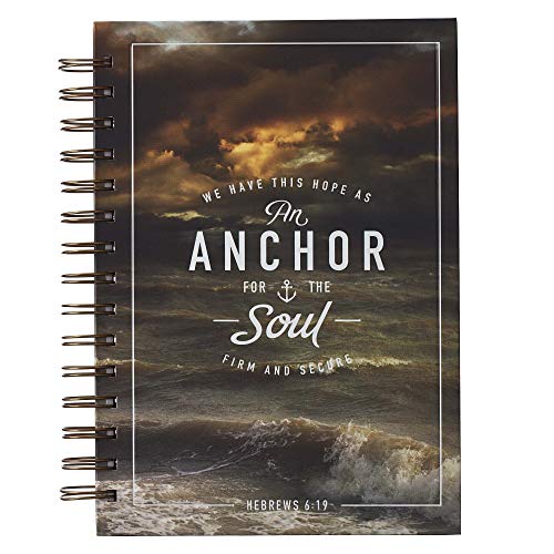 Anchor Fur the Soul Large Wirebound Journal - Hebrews 6:19