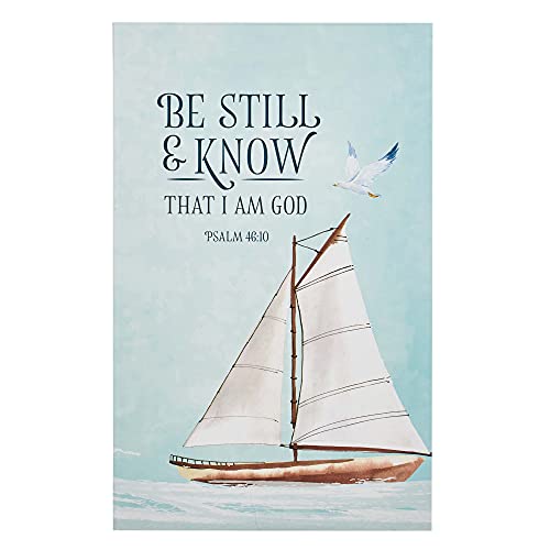 Flexcover Journal | Be Still And Know ?????? Psalm 46:10 Bible Verse | Floral Inspirational Notebook W/128 Lined Pages, 5.5?????? X 8.5??????