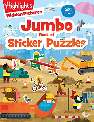 Jumbo Book Of Sticker Puzzles (Highlights Jumbo Books & Pads)