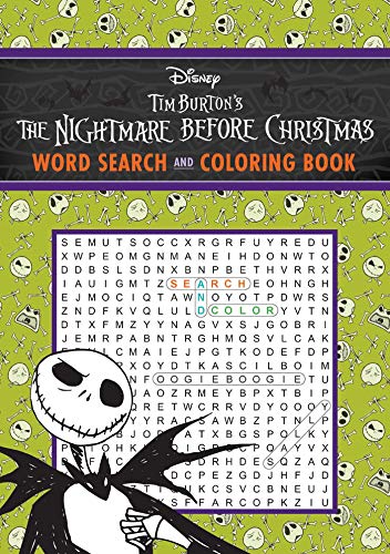 The Nightmare Before Christmas Word Search And Coloring Book (Coloring Book & Word Search)