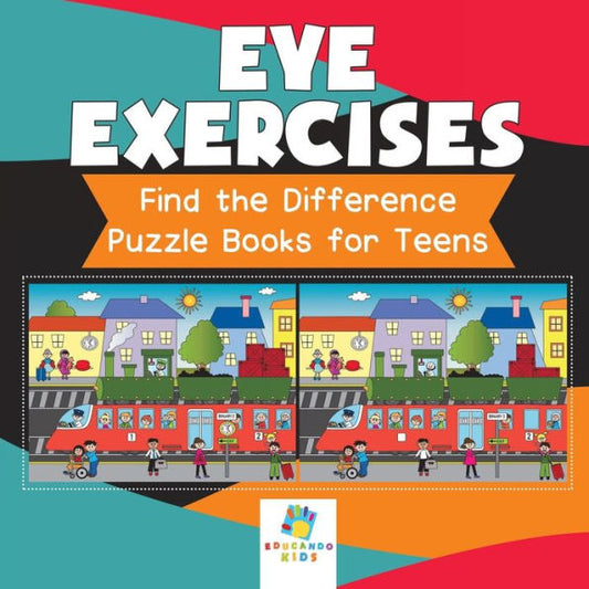 Eye Exercises Find The Difference Puzzle Books For Teens