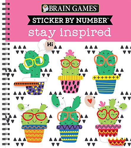 Brain Games - Sticker By Number: Stay Inspired