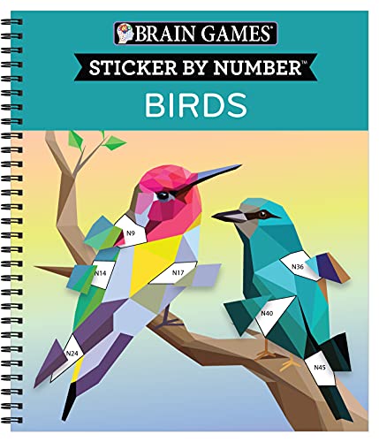 Brain Games: Sticker By Number Birds