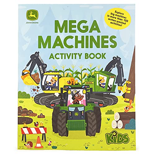 John Deere Kids: Mega Machines Tractor And Truck Puzzles, Mazes & Coloring Activity Book For Boys 4-8, More Than 100 Activities