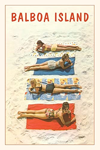 Vintage Journal Balboa Island Beach Bunnies Sunning (Pocket Sized