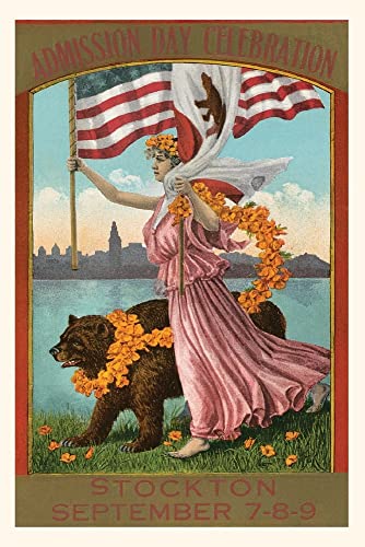 Vintage Journal Admission Day Poster, Stockton (Pocket Sized