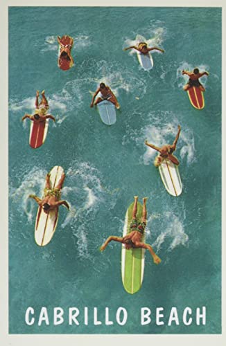 Vintage Journal Cabrillo Beach, Surfers (Pocket Sized