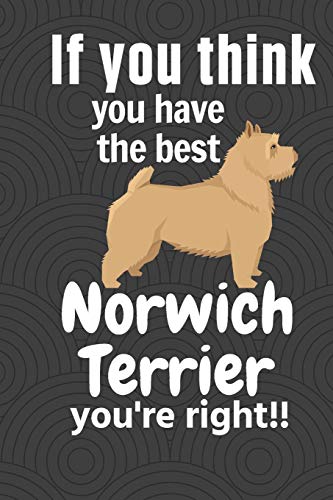 If You Think You Have The Best Norwich Terrier You'Re Right!!: For Norwich Terrier Dog Fans
