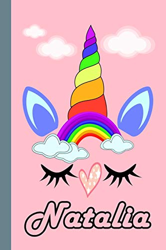 Natalia:Personalized Unicorn Sketchbook For Girls With Pink Name: Natalia:Personalized Unicorn Sketchbook For Girls With Pink Name Doodle, Sketch, Create!