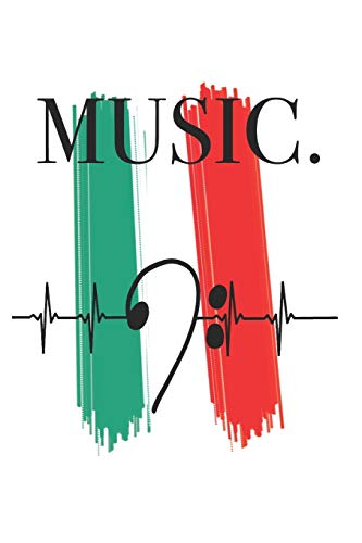 Chiave Battiti Cardiaci Della Musicale: Libro Di Musica, Note, Quaderno, Blocco Note, 120 Pagine, Libro Regalo Souvenir, Adatto Anche Come Decorazione Per Compleanno O Natale (Italian Edition)