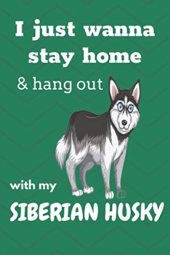 I just wanna stay home & hang out with my Siberian Husky: For Siberian Husky Dog Fans