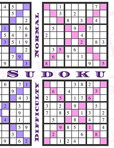 Sudoku: Difficulty Normal - 200 Sudokus With Solutions