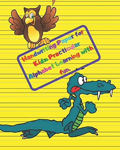 Handwriting Paper for Kids: Practicular Alphabet Learning with fun.: Cursive Writing Books and Practice Paper:3-Line and Checkered Writing ... and Kindergarten Children(Ages 2-4,3-5,6-8) - 9781660168583