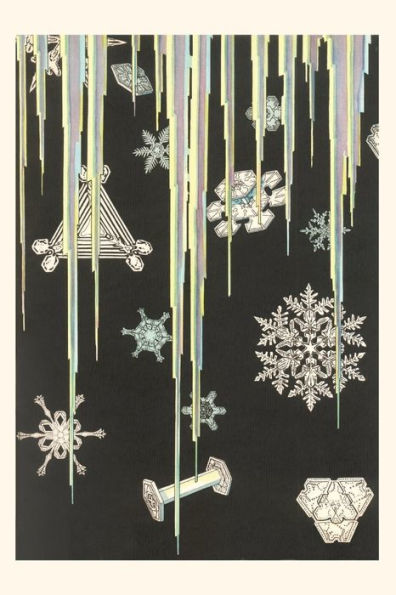 Vintage Journal Icicles And Snowflakes
