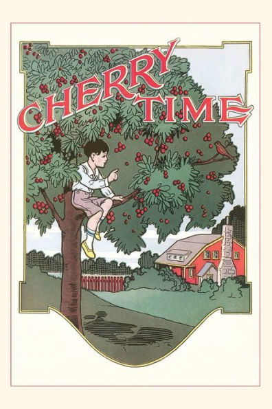 Vintage Journal Cherry Time, Boy In Tree