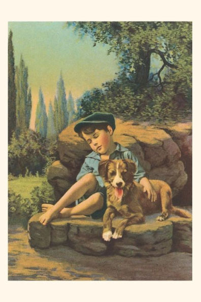 Vintage Journal Boy With Dog