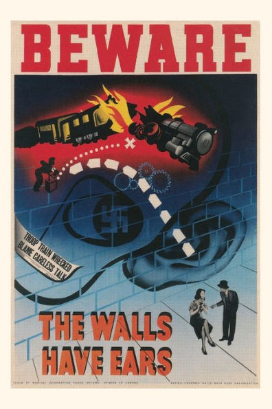 Vintage Journal Beware, The Walls Have Ears