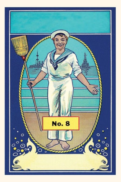 Vintage Journal Sailor With Broom Border