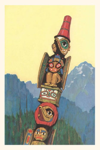 Vintage Journal Totem Pole And Mountains - 9781669504856