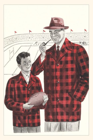 Vintage Journal Father And Son In Matching Plaid