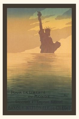 Vintage Journal Pour La Liberte Du Monde, Statue Of Liberty