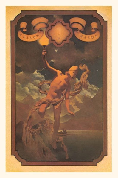 Vintage Journal Prometheus With Torch