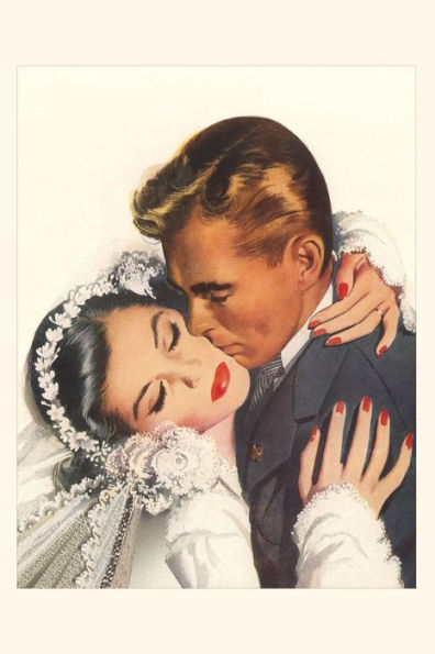 Vintage Journal Wedding Kiss