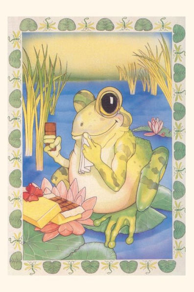 Vintage Journal Frog With Chocolates
