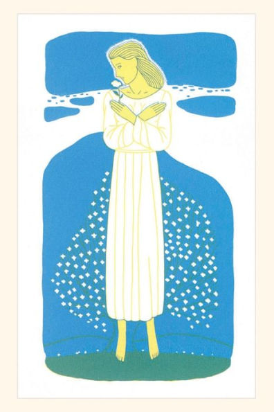 Vintage Journal Girl With Flower