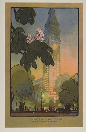 Vintage Journal Art Deco Rendering Of Metropolitan Tower, New York City (Pocket Sized