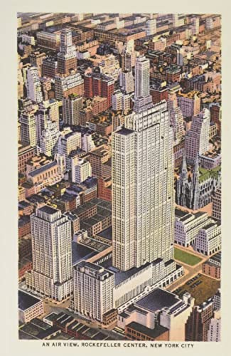 Vintage Journal Aerial View Of Rockefeller Center, New York City (Pocket Sized