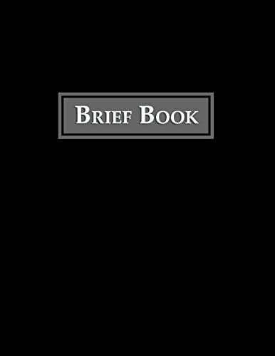 Brief Book: Case Review Brief Template (Law School Notebooks)