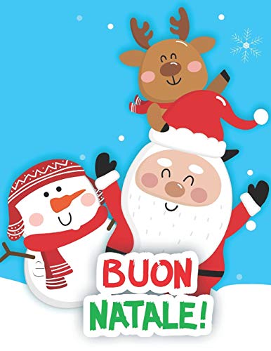 Buon Natale!: Libro Da Colorare (Italian Edition)