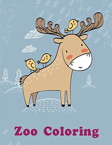 Zoo Coloring: An Adult Coloring Book With Loving Animals For Happy Kids (Animal Art Therapy)