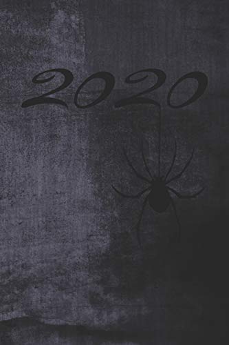Grand Fantasy Designs: 2020 Kalligrafie Gothic Spinne Blaugrau - Tagesplaner 15,24 X 22,86 (German Edition)
