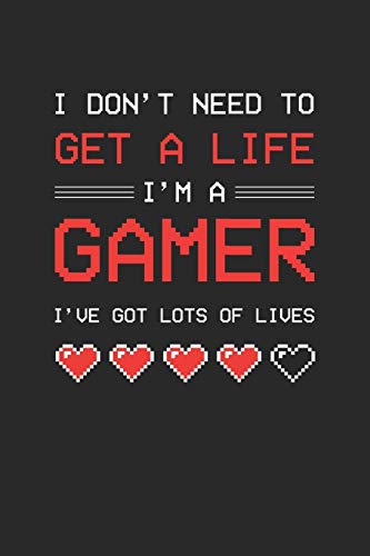 I Don't Need To Get A Life I Am A Gamer: Paper Games Hangman (6X9 Inches) With 120 Pages