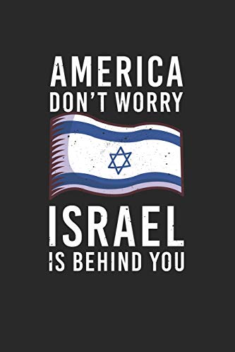America Don't Worry Israel Is Behind You: Recipe Paper (6X9 Inches) With 120 Pages
