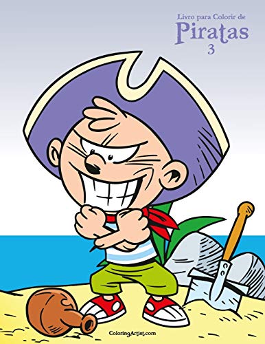 Livro Para Colorir De Piratas 3 (Portuguese Edition)