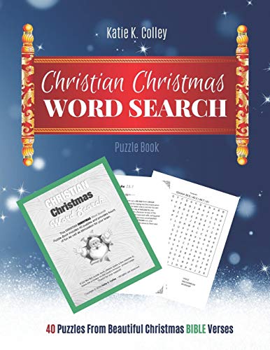 Christian Christmas Word Search: Puzzle Book (A Good Gift Idea) - Christmas Word Search Books For Adults - Bible Word Search Book Gifts