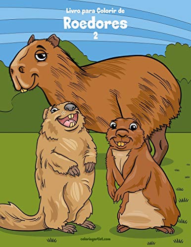 Livro para Colorir de Roedores 2 (Portuguese Edition)