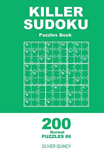 Killer Sudoku - 200 Normal Puzzles 9X9 (Volume 6) - 9781671497566