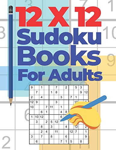 12x12 Sudoku Books For Adults: Brain Games Sudoku
