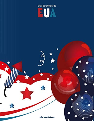 Livro para Colorir de EUA (Portuguese Edition)