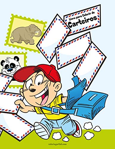 Livro Para Colorir De Carteiros (Portuguese Edition)