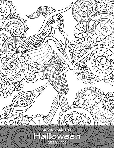 Livro Para Colorir De Halloween Para Adultos (Portuguese Edition)