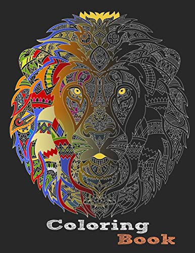 Coloring Book: Stress Relieving Animal Designs For Adults