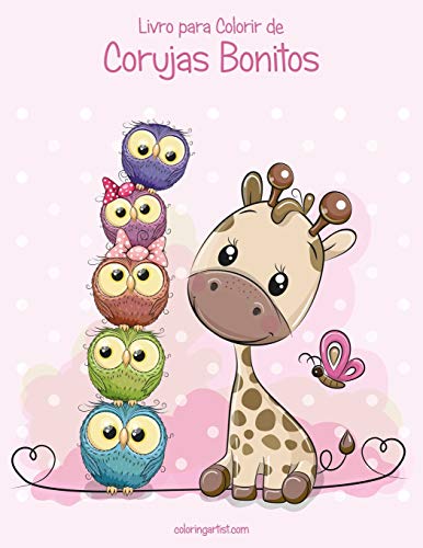Livro Para Colorir De Corujas Bonitos (Portuguese Edition)