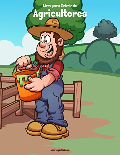 Livro Para Colorir De Agricultores (Portuguese Edition)